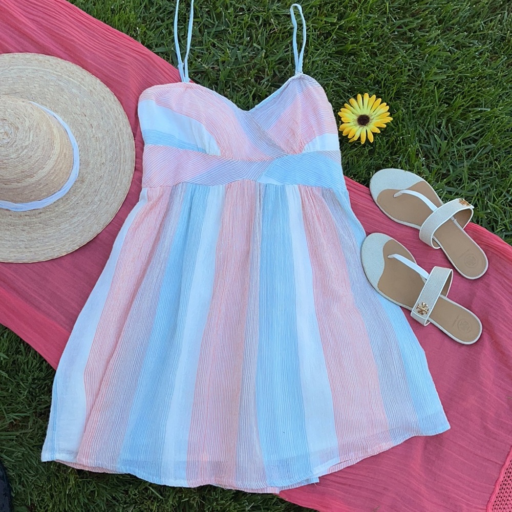 🌺 FREE PEOPLE; Adorable 100% Cotton Sundress Sz M